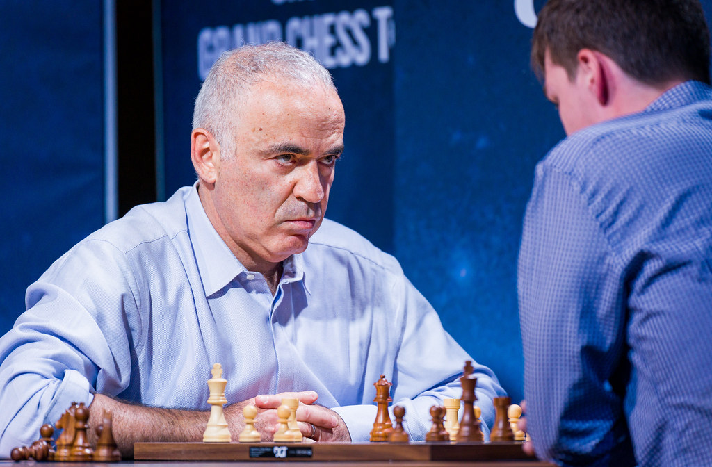 Garry Kasparov, the greatest chess player in the world, comes to