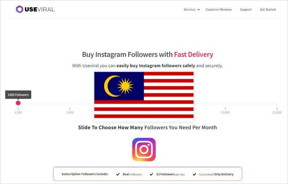 Buy Instagram Followers Malaysia from UseViral.com