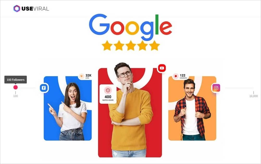 Buy Google Reviews from UseViral.com