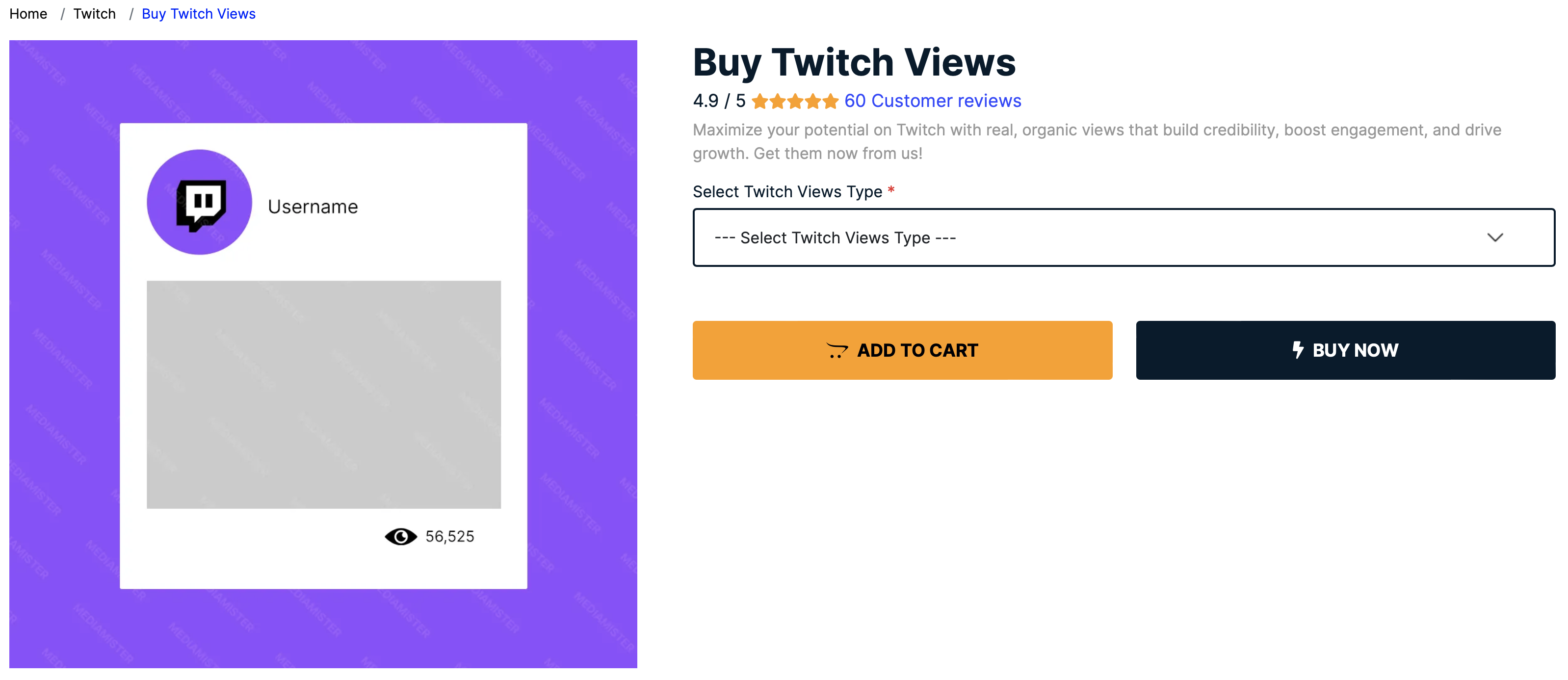 Buy Twitch Views - Mediamister