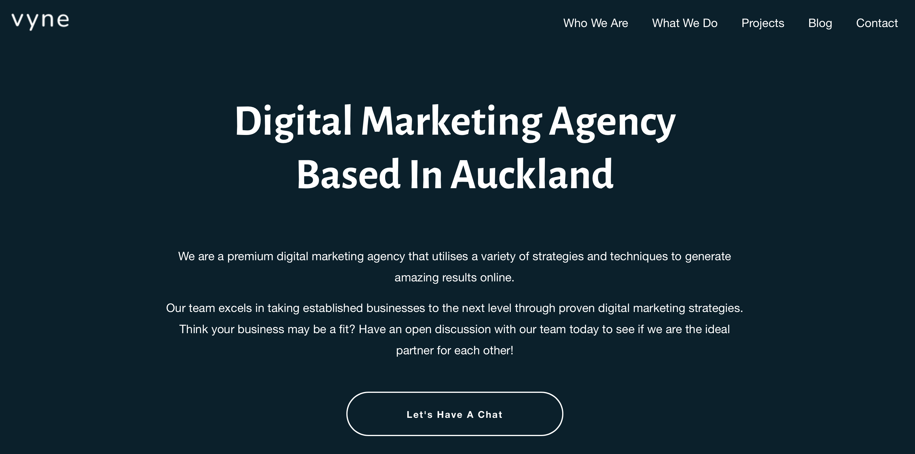 Digital Marketing Agency Auckland, Vyne