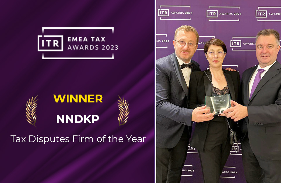 NNDKP a fost desemnată cea mai bună firmă de litigii fiscale din România de International Tax Review